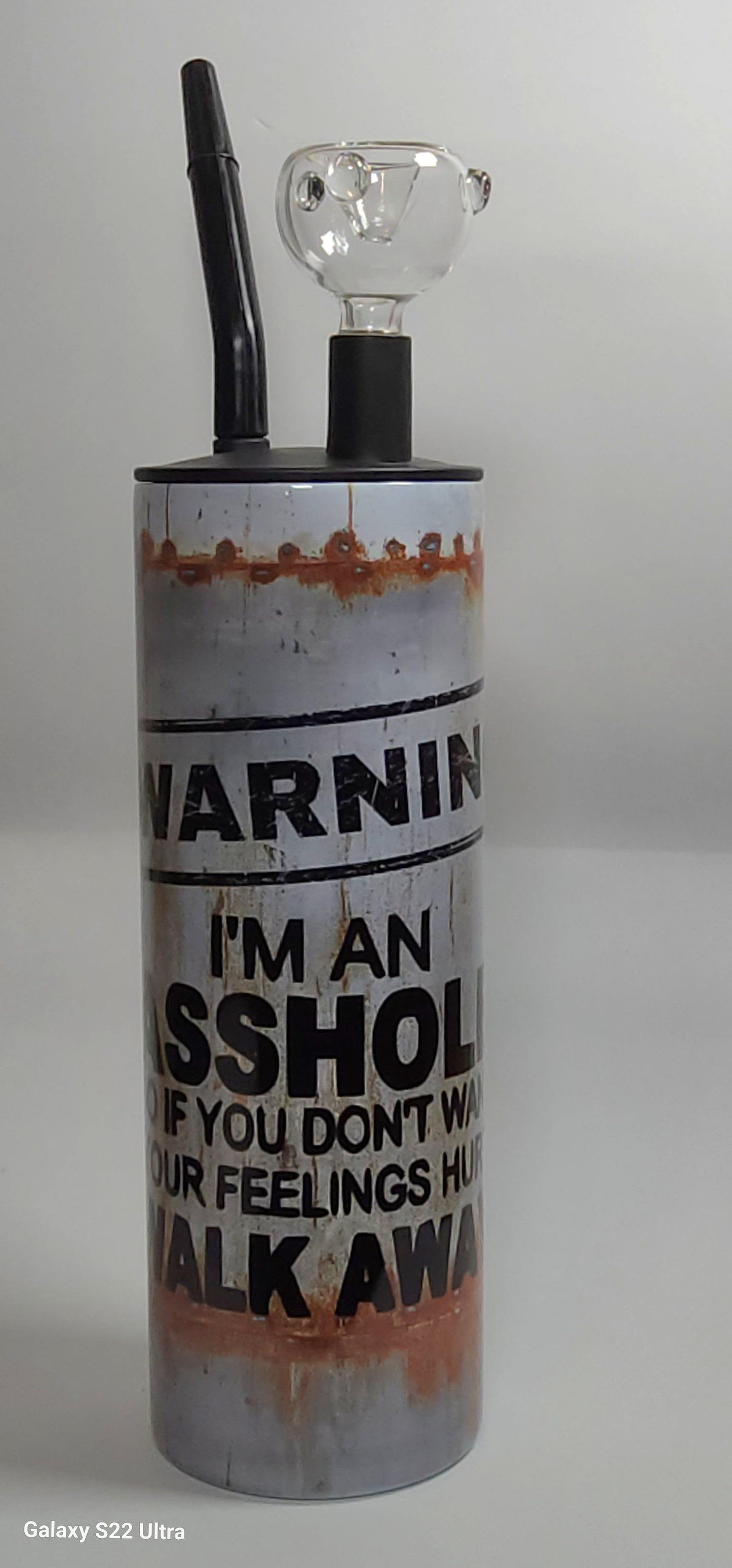 Warning Asshole tumbler