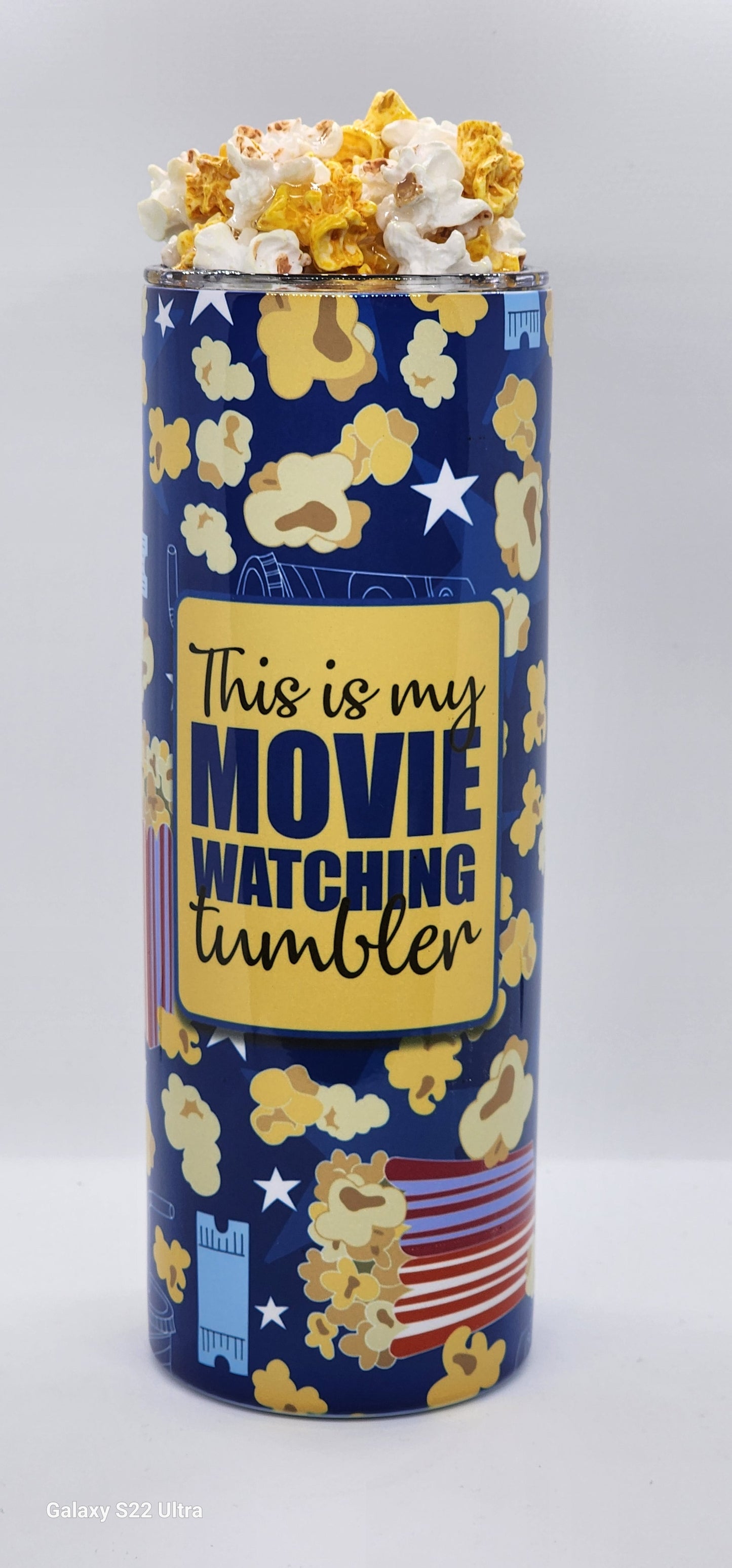 Movie Watching Tumbler w/topper