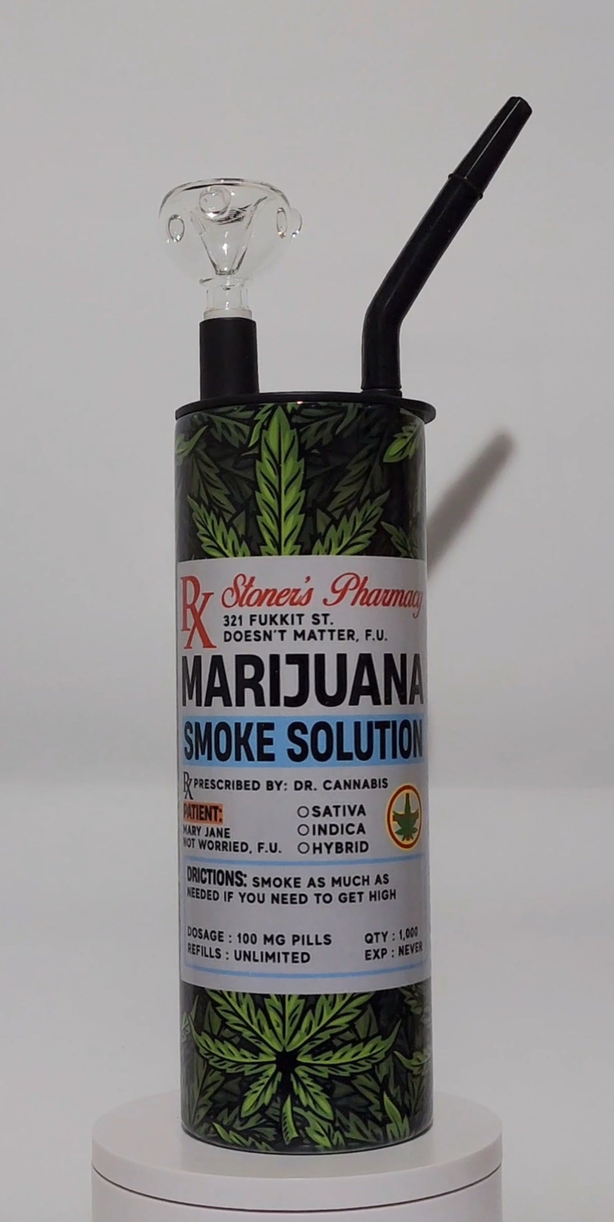 Medical Marijuana Hooka Tumbler