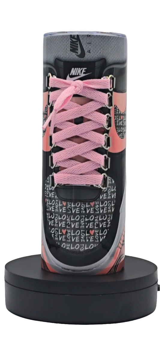 Pink & Black Nike Shoe