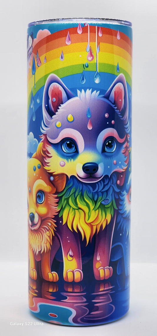 Colorful Wolves
